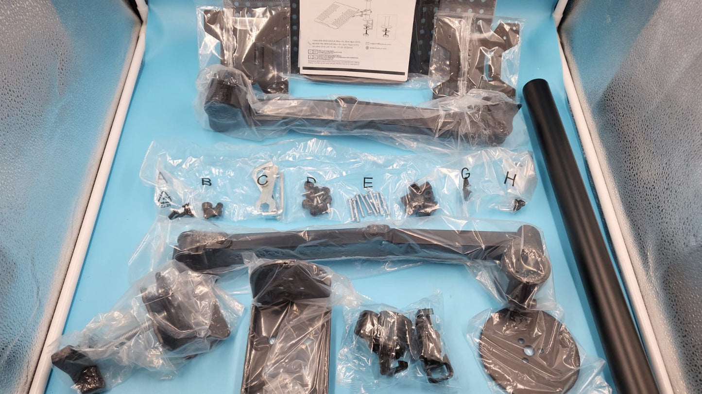 Soporte de monitor ajustable de escritorio para pantalla de 32" y laptop de 17 " HUANUO