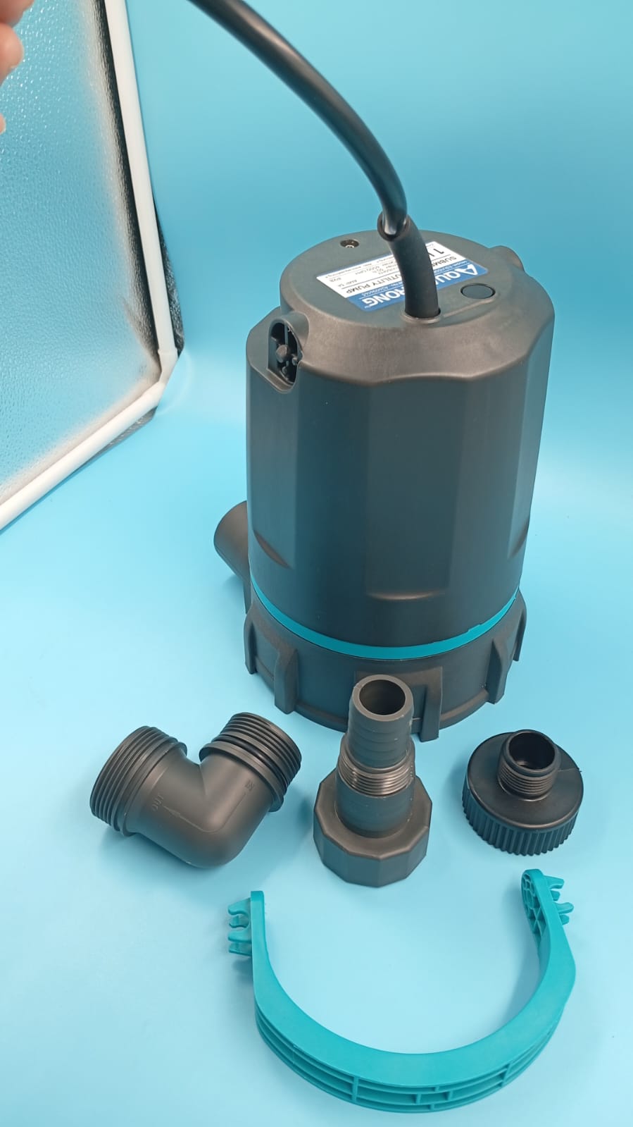 Bomba de agua sumergible termoplástica portátil para extracción.