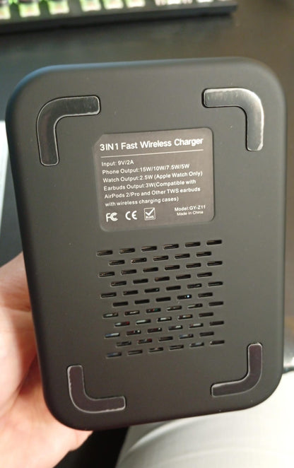 Cargador inalámbrico plegable para múltiples dispositivos, ZUBARR.