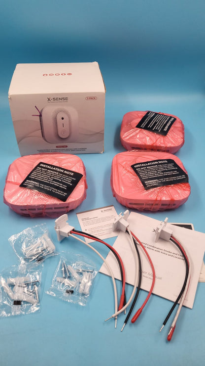 Detector de humo y CO cableado de CA XP02-AR 3 PACK