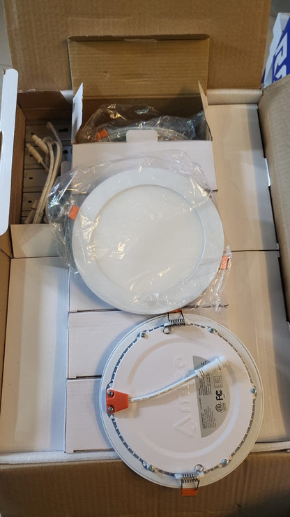 Amico paquete de 24 luces, empotrables ultrafinas, 6".