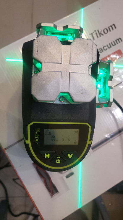 Nivel Láser Huepar 4D 4x360 Verde Bluetooth Autonivelante  S04CG