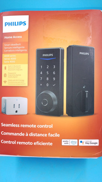 Cerradura inteligente WiFi Philips, desbloqueo automático App y huella.