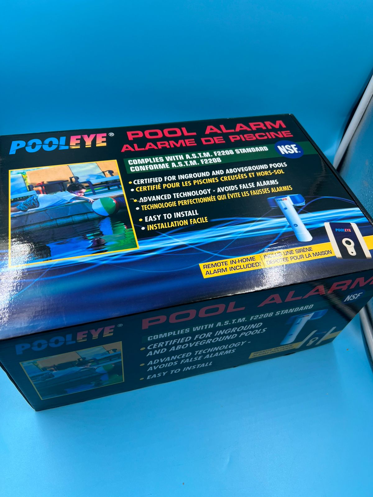 Alarma de inmersión para piscina ASTM POOLEYE