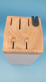 Juego de cuchillos con bloque, 5 piezas Acero inoxidable, Afilador.