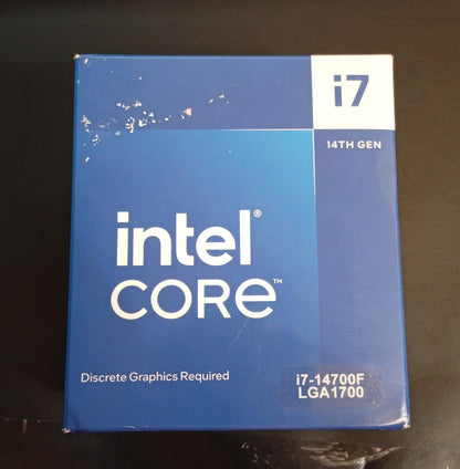 Procesador Intel Core i7-14700F, 14TH Gen, 33MB, hasta 5,4 GHz.
