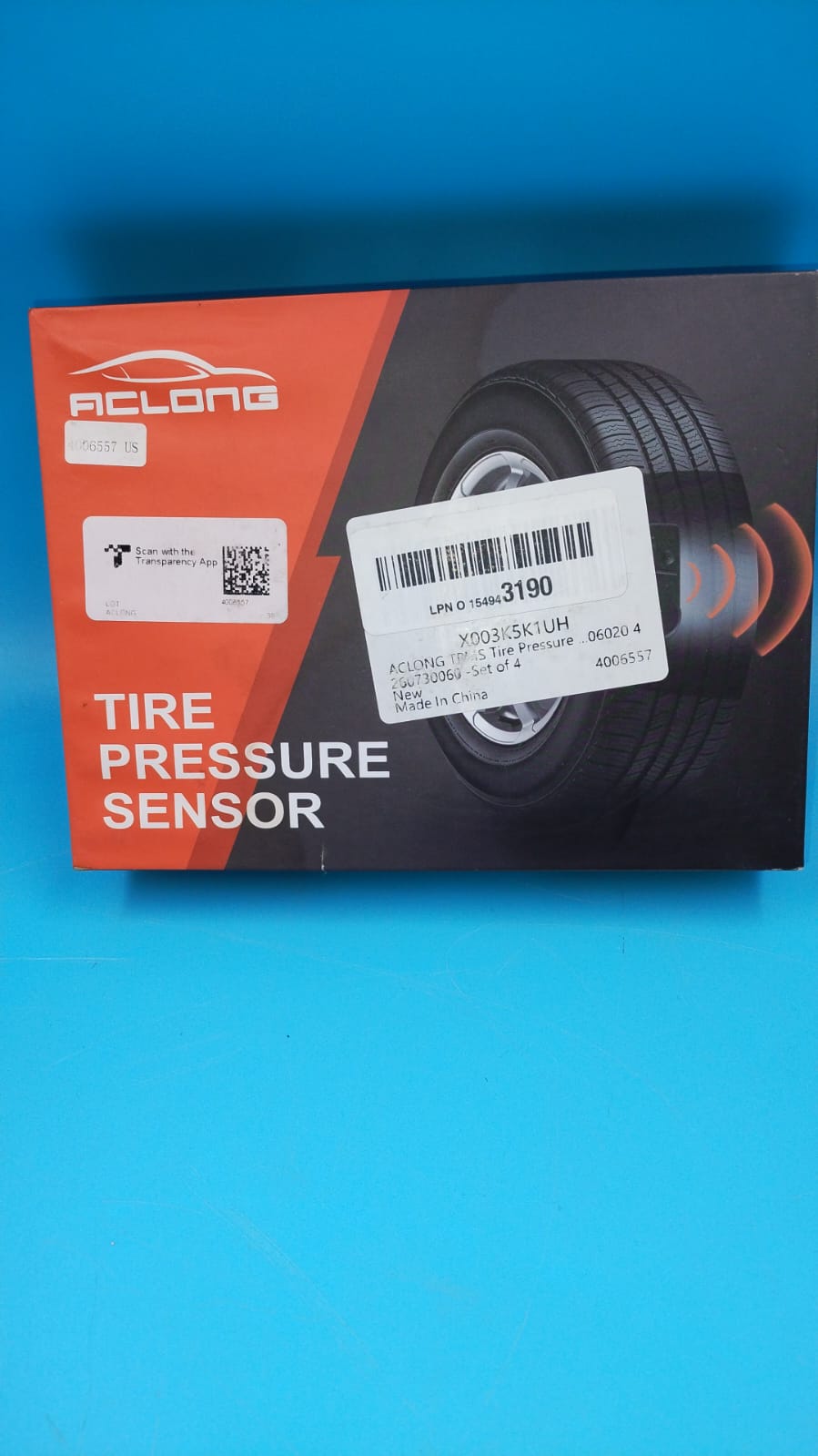Sensor de presión de neumáticos TPMS, Aclong 4260730060.