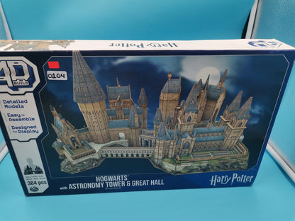 Construcción 4D, Castillo Rompecabezas 3D Harry Potter Castillo Hogwarts Deluxe