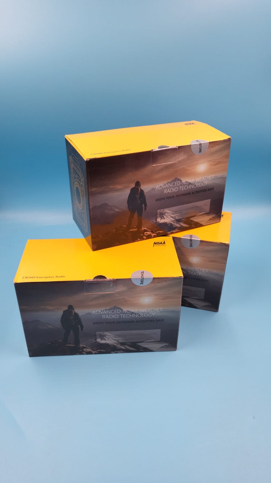 Radio portátil para Exteriores con luz de Flash y lámpara de Lectura.