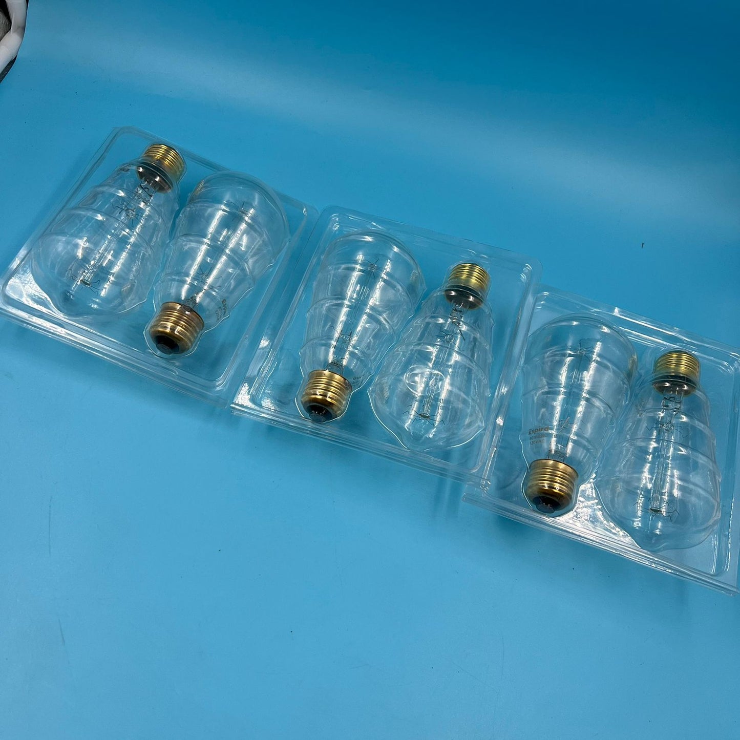 Bombillas (6) E26 incandescentes vintage Edison Espird 60W ST64