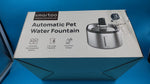 Fuente de agua Smartoo, inalámbrica para gatos de acero inoxidable.