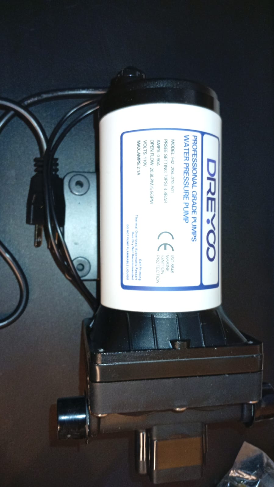 Bomba de presión de agua de 110 V, 5.5 GPM, 70 PSI, autocebante.