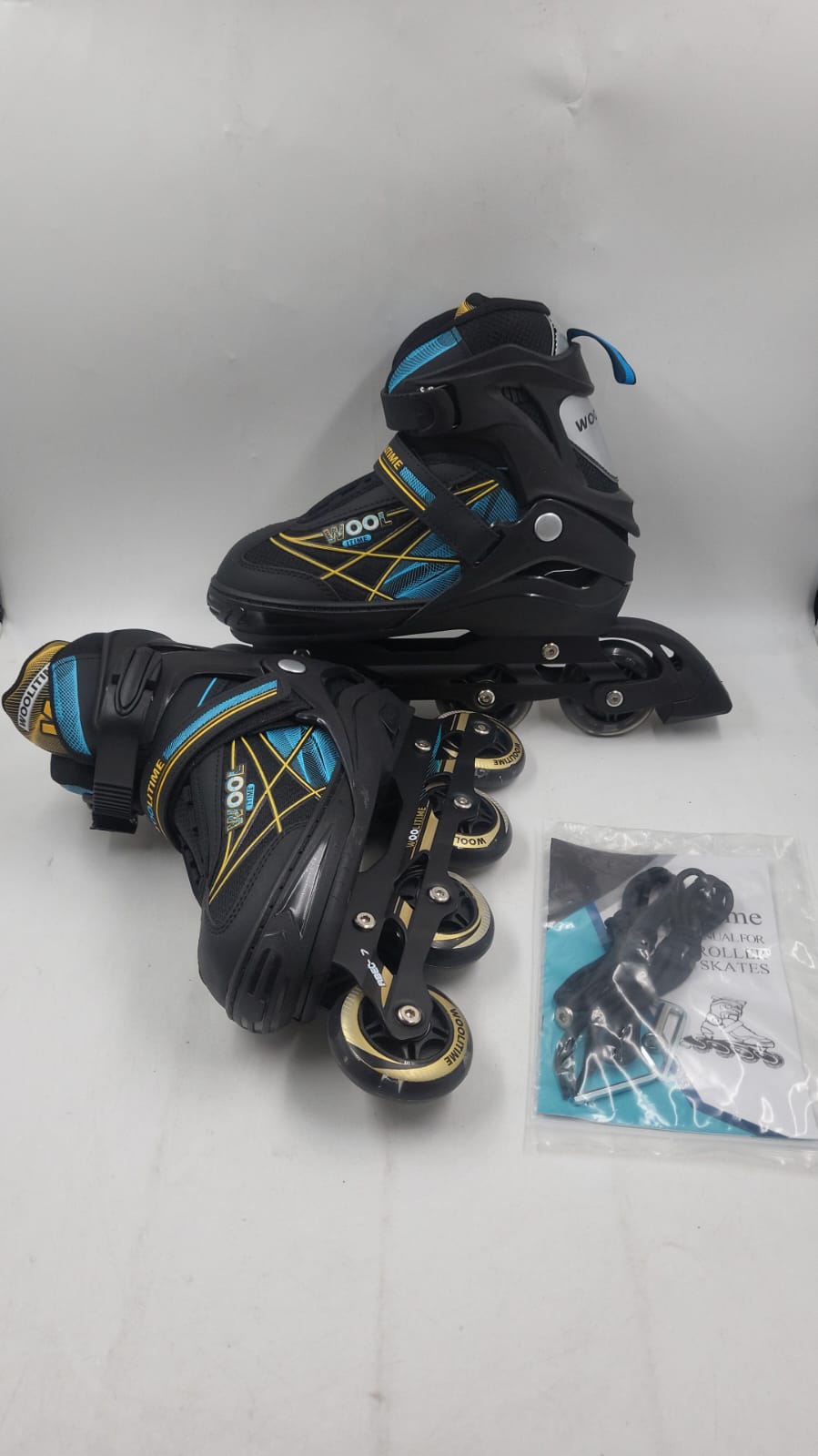 Patines deportivos ajustables para niñas y niños con ruedas iluminadas