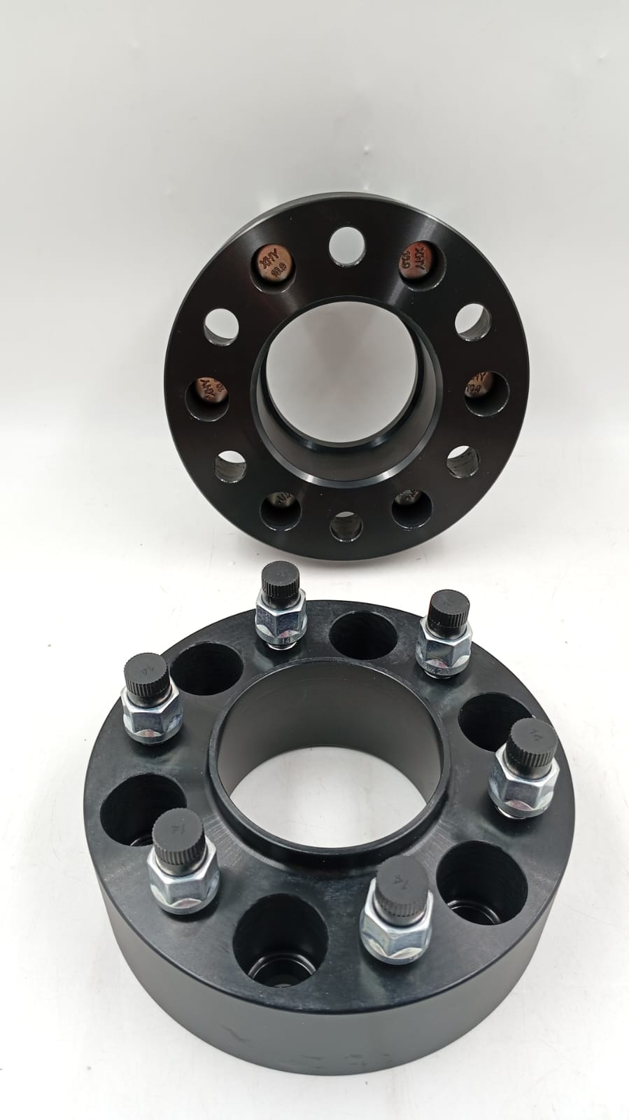 Par de espaciadores de 6 birlos, 2", 6.8" diam. 5.5 int.