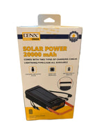 Power Bank Solar 20000mAh Carga Rápida Linterna LED