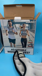 Chaleco Con Peso Ajustable Para Entrenamiento KUKZO Color Gris