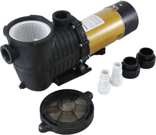 Pureby - Bomba De Piscina De 1.5 Hp, 115V, 42FT, autocebante.