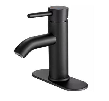 Grifo de baño monomando de un solo orificio con placa de cubierta incluida