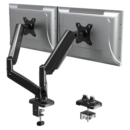Mountup Soporte de monitor dual ajustable con resorte de gas. USADO