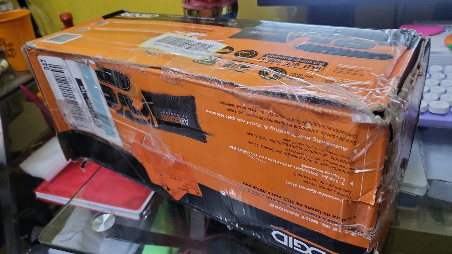 Lijadora De Banda Con Airguard Tecnol. Ridgid R27401