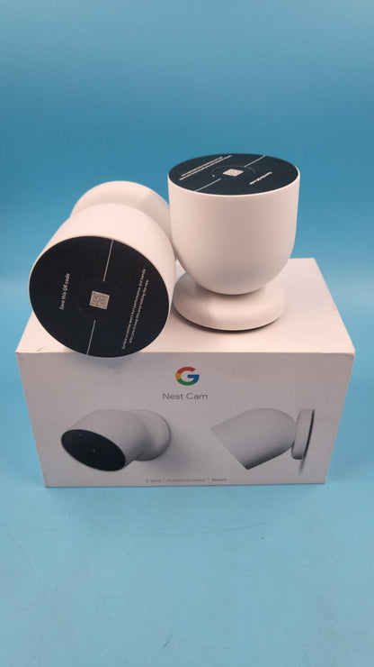 Google Nest CAM para exteriores o interiores, 2 PZA CAJA ABIERTA