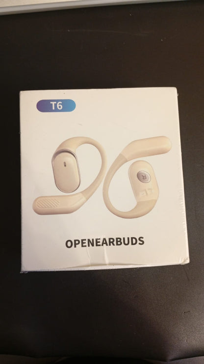 Auriculares inalámbricos de oreja abierta, IPX7 impermeables.