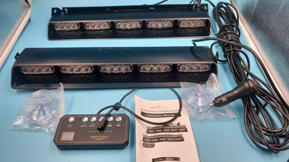 Xridonsen Luces Estroboscópicas Emergencia 2-en-1 ROJO Y BLANCO USADAS