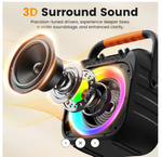 Máquina de karaoke Bluetooth JYX T26-T, Con 2 micrófonos inalámbricos.