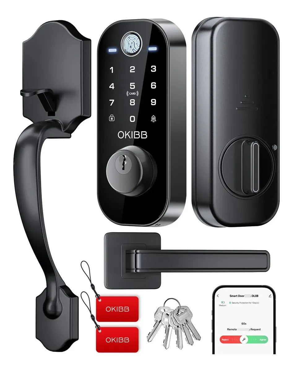 Cerradura Inteligente Wifi Para Puerta Principal Okibb DL-08