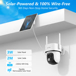 Cámara solar de seguridad Wansview B7 2K 2pack