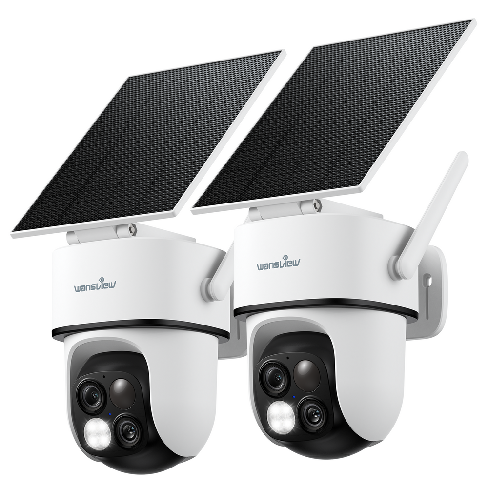 Cámara solar de seguridad Wansview B7 2K 2pack