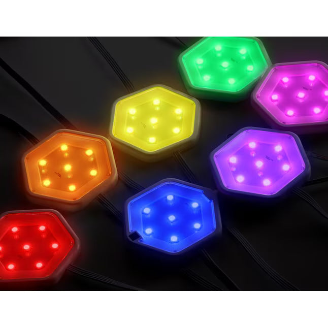 9 luces LED control remoto cambian de color BLACK+DECKER