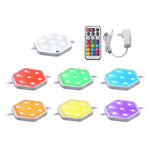 9 luces LED control remoto cambian de color BLACK+DECKER