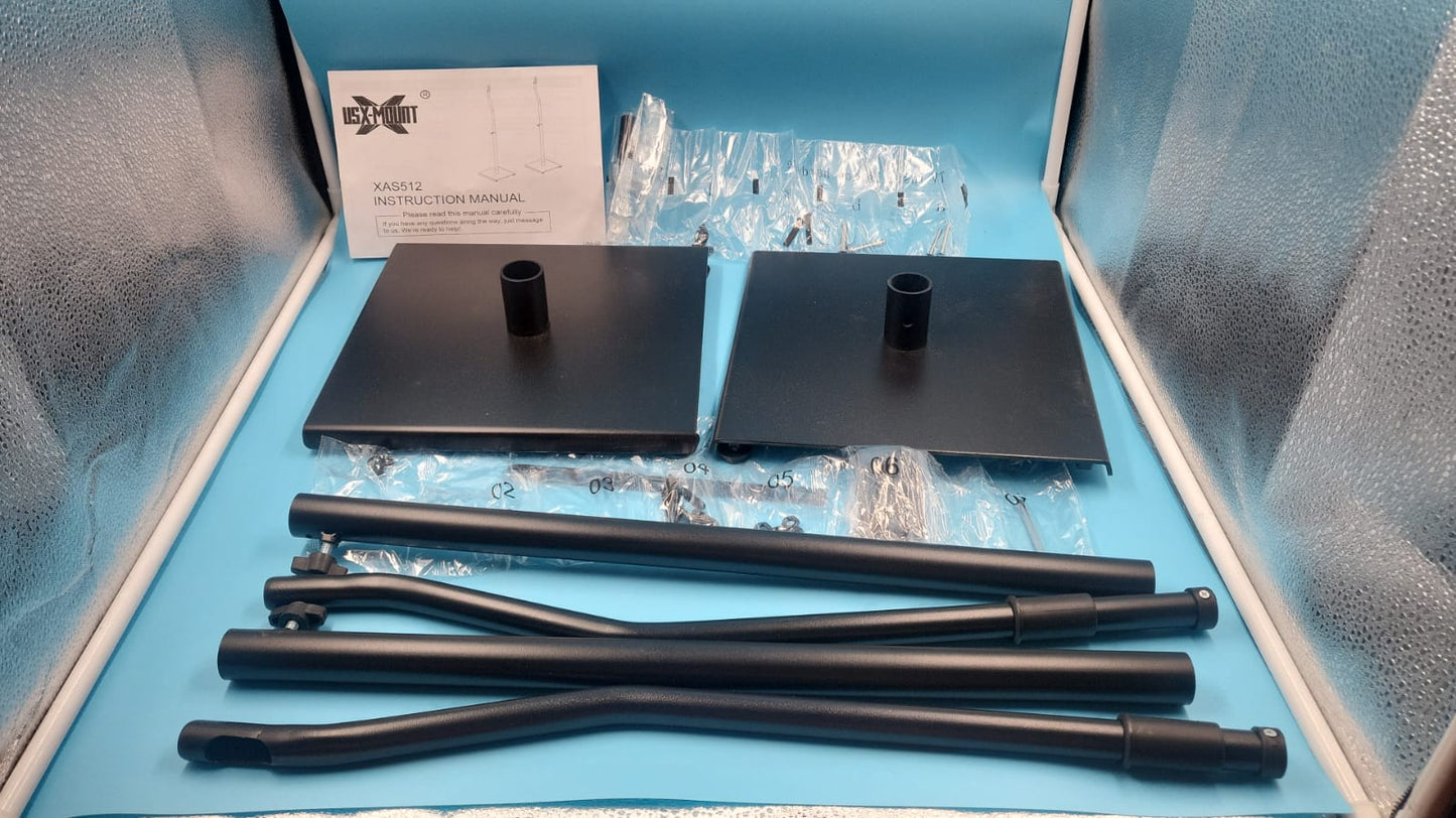 USX MOUNT Soportes universales para altavoces, altura ajustable USX MOUNT  XAS512