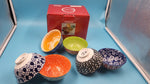 Juego De 6 Cuencos de Postre Porcelana 10oz Set 6 Colores