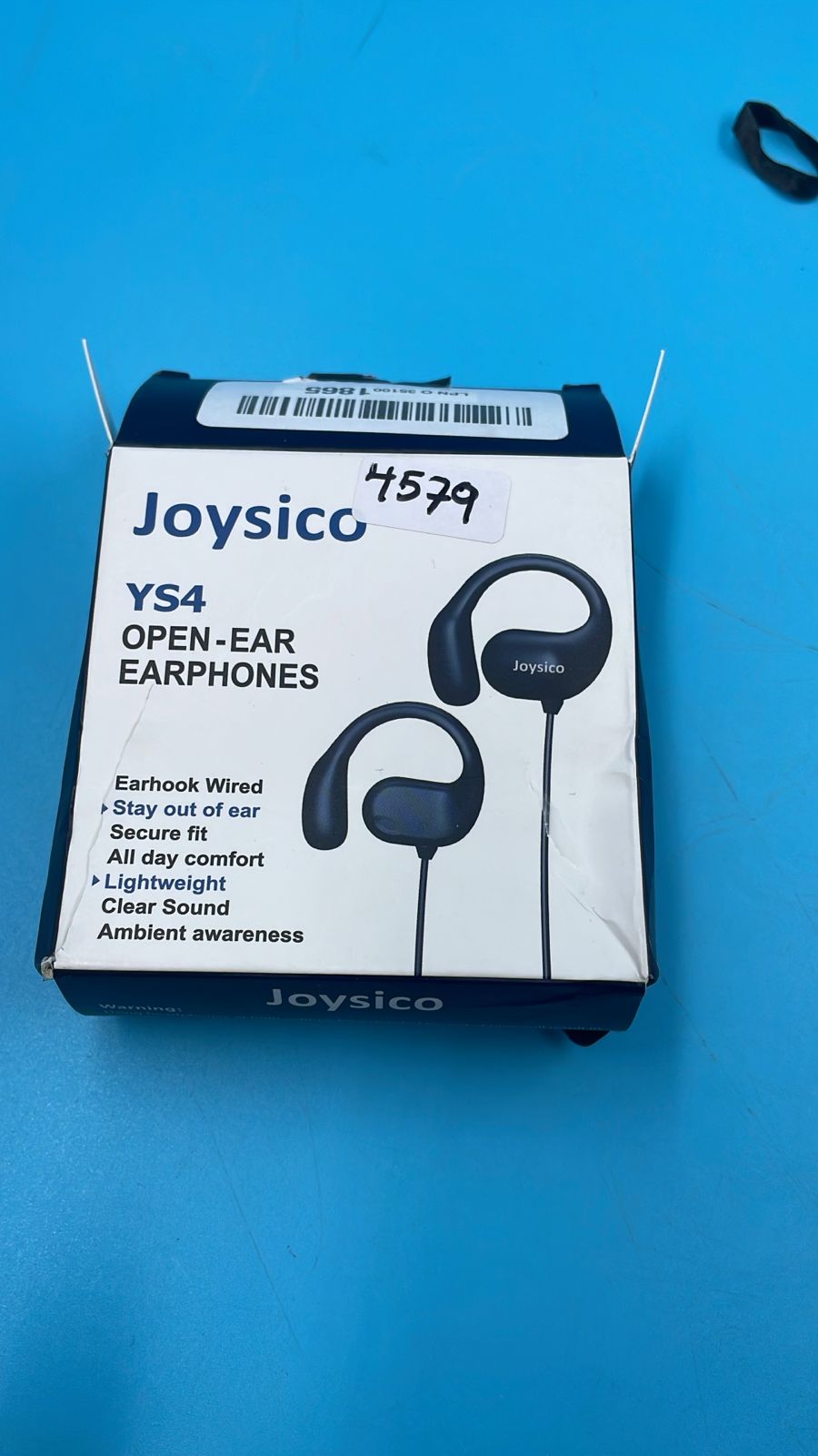 Joysico - Auriculares con cable de oreja abierta con micrófono.
