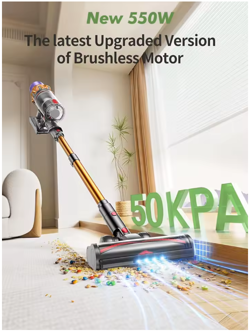 Aspiradora portátil 50kpa 550w potencia 6 en 1, Inalambrica.