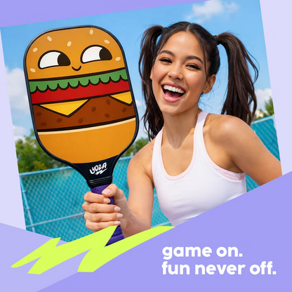 Set de pickleball para adultos Hamburguesa y papas fritas