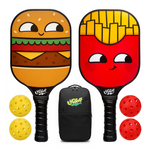 Set de pickleball para adultos Hamburguesa y papas fritas