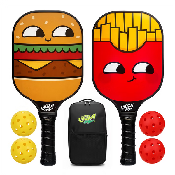 Set de pickleball para adultos Hamburguesa y papas fritas