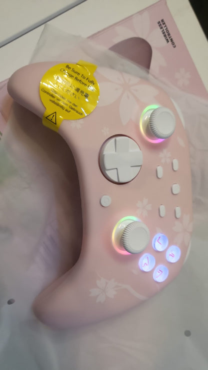 Control Gamer Switch Mytrix Bluetooth RGB Turbo Rosa