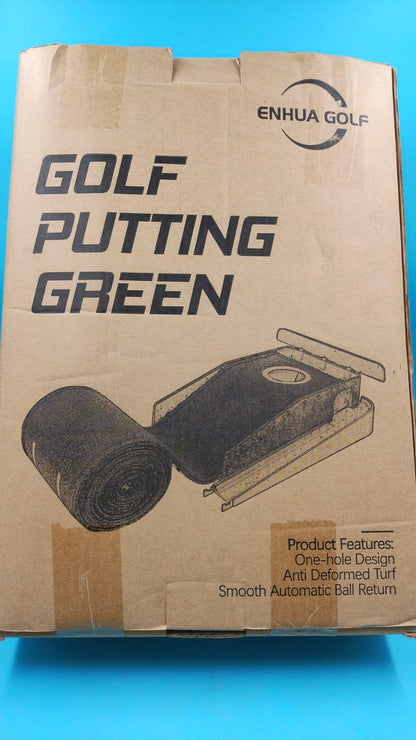 Juego de putting golf para interiores, 2,2 mts, Simulación pasto real (USADO)