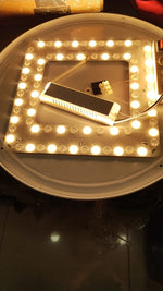 Lámpara de Techo LED, 50cm de diámetro, con control remoto, regulable.