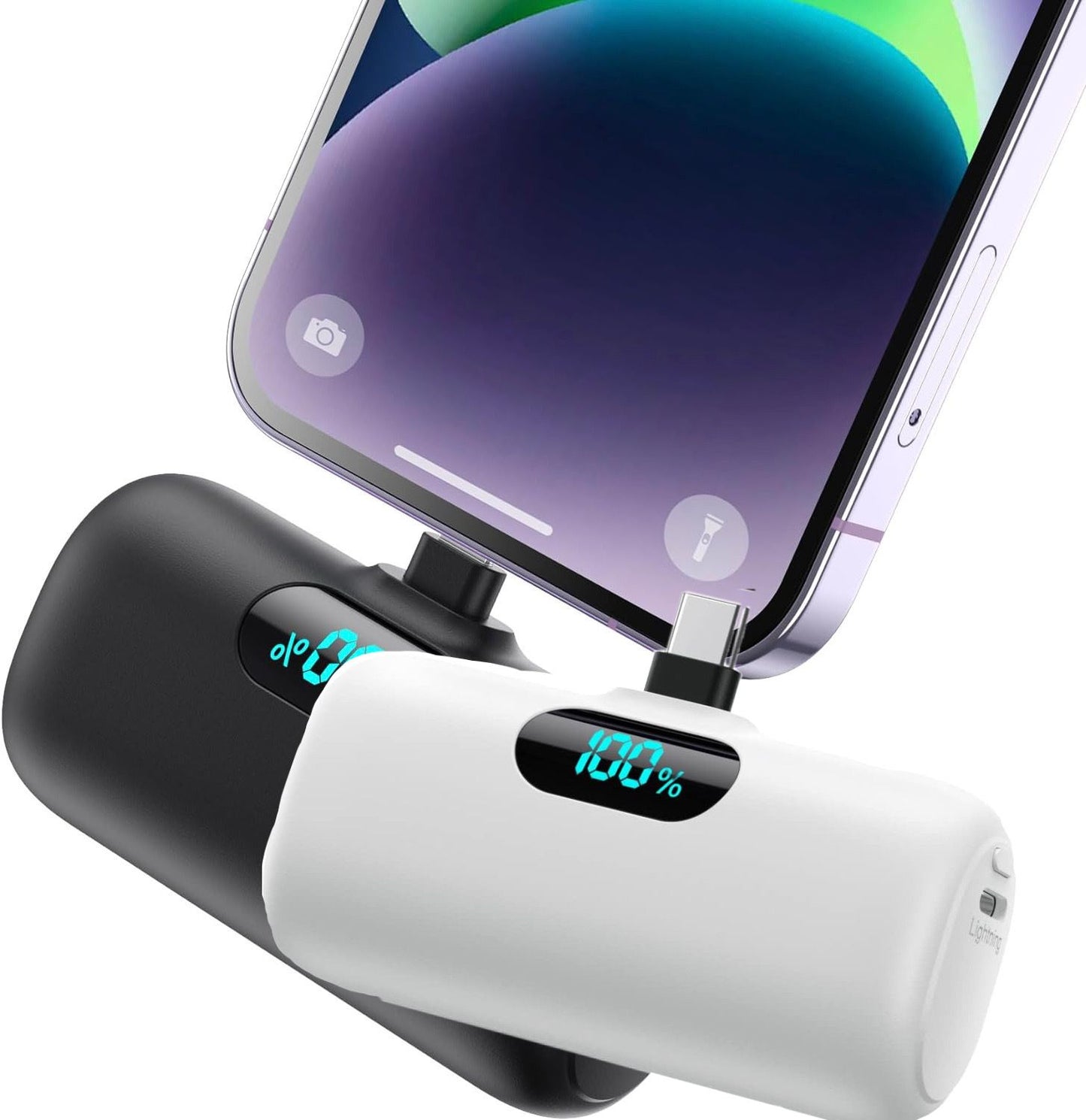 2 mini cargadores portatiles Type-C HX45X2 (USADO)