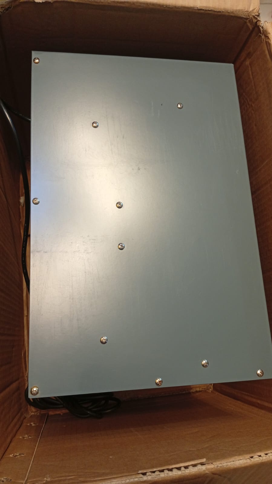 Calentador hidronico de 50.000 BTU, calor de agua a aire.(DETALLE).