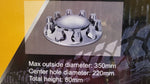 Kit de cubierta de eje delantero con 2 cúpula cromada con tapas de tuerca