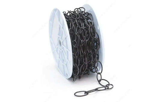 Cadena 15.2m decorativa ovalada abierta negra KingChain 536521