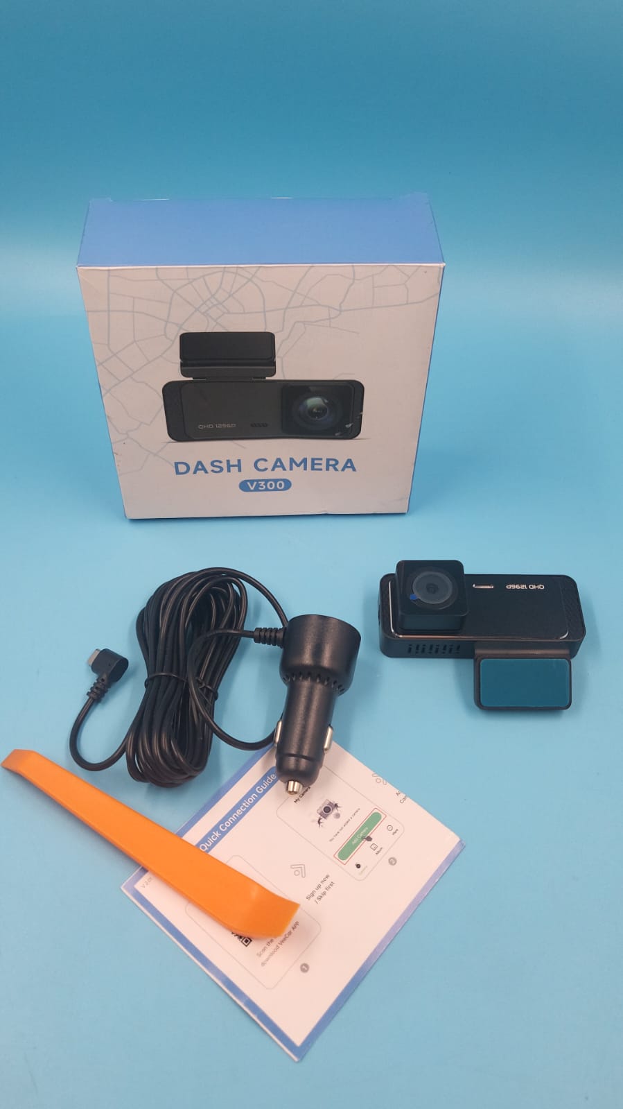 Cámara de Tablero 1080p 1296p 170° LCD Touch Negro Montaje en Salpicadero