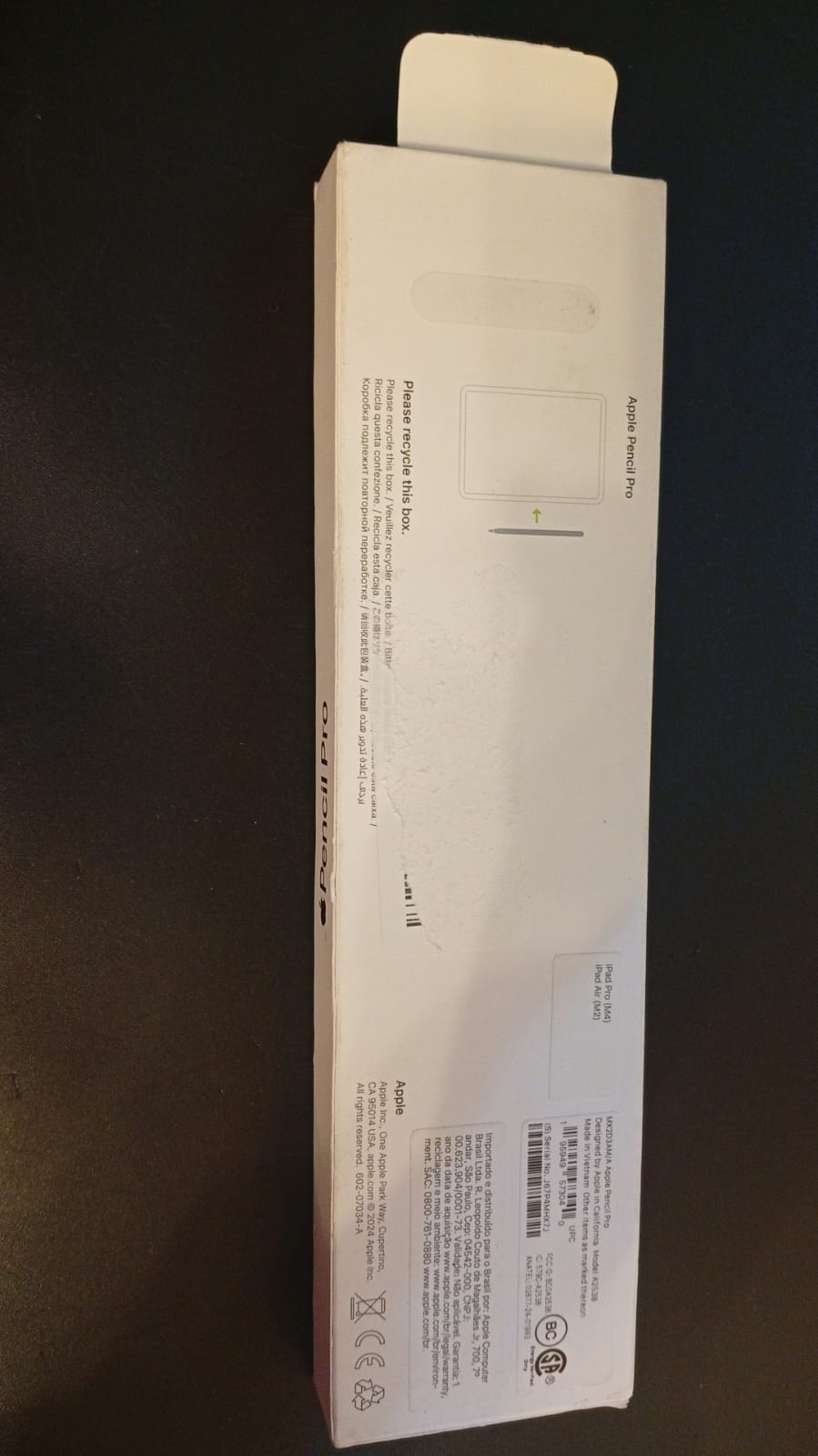 Apple Pencil Pro, iPad Pro (M4), iPad Air (M2). (USADO).