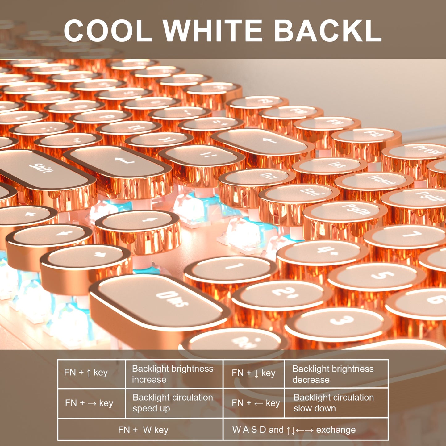 MAGEGEE-Teclado mecanico Verde MK-STORM (PUNK)